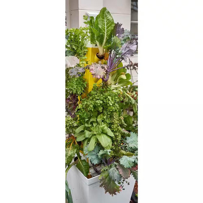 Vertical Hydroponic Garden Tower System Indoors and Out