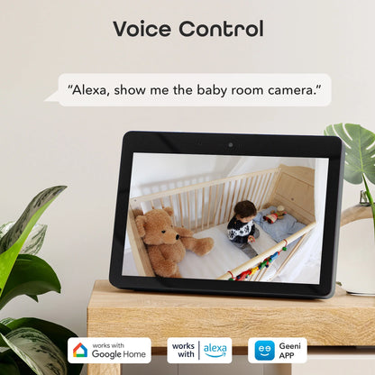 Look Indoor Home Security 1080P HD Video Surveillance Camera with Motion Detection, 2-Way Audio, Black